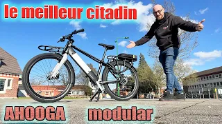 Le meilleur vélo électrique 2023 , le Ahooga Modular cache des options surprenante ! cargo street