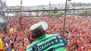 Le rassemblement des supporters à Lens