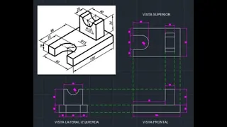 PROYECCIÓN ORTOGONAL EJERCICIO 2 EN AUTOCAD 2021