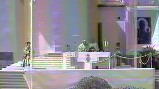 Jan Paweł II Częstochowa ŚDM 1991 15 08 1991 Msza św  cz4 LITURGIA EUCHARYSTYCZNA