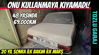 TOZLU GARAJ | Mercedes 230.4 Yıllar Sonra Garajdan Çıktı | 1. Bölüm: Bakım ve İlk Marş