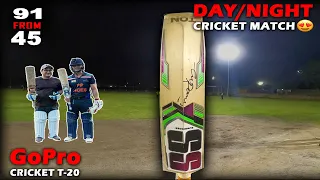 91(45) In Tournament Match🔥| Day Night T20 Highlights | Umpire Se Hui Ladai😤| Gopro cricket Vlogs