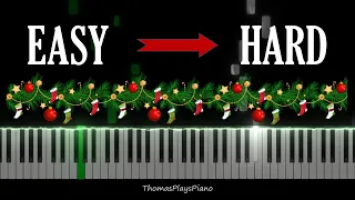 We Wish You A Merry Christmas from EASY to HARD