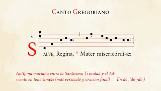 "Salve Regina" in simple tone (prayer incl.) – Marian antiphon post B. Trinity – Gregorian Chant