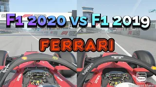 F1 2020 vs F1 2019 Ferrari Top Speed