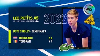 Les Petits As 2022 | Boys Semifinals | Matei Todoran vs. Thijs Boogaard