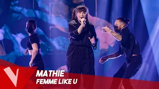 K.Maro - 'Femme Like U' ● Mathie | Lives | The Voice Belgique Saison 9