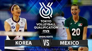 Korea vs Mexico | Highlights | Women's Volleyball Olympic Qualifying Tournament 2019
