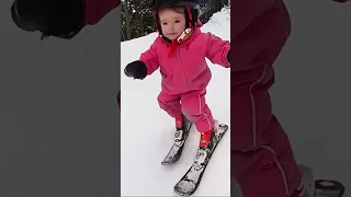 Toddler Skiing High/Lowlights #skiing #toddler #cuteness