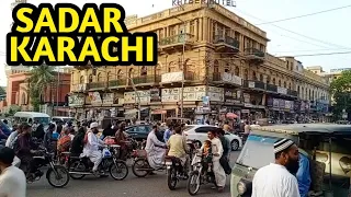 Walking Tour Sadar Karachi| M.A Jinah Road By Bike| Karachi Vlog