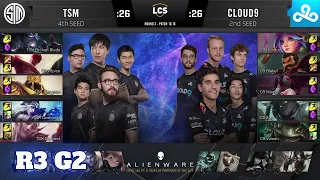 Cloud 9 vs TSM - Game 2 | Round 3 Playoffs S10 LCS Summer 2020 | C9 vs TSM G2