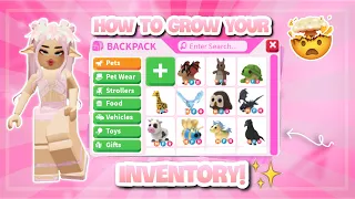 HOW TO GROW YOUR ADOPT ME INVENTORY💕☺️