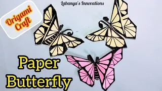 DIY Easy Origami Butterfly Making Video|| Paper Butterfly🦋🦋 || No Glue|| Full Tutorial ||