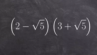 Multiplying Two Binomial Expressions with Radicals Together