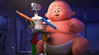 INCREDIBLES 2 Movie Clips - All Baby Jack Jack Superpowers (2018)