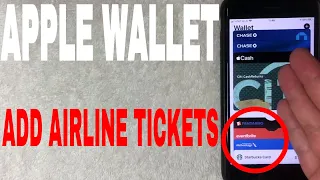 ✅  How To Add Plane Tickets And Show Tickets To Apple Wallet 🔴