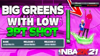 *NEW* BEST JUMPSHOT FOR LOW SHOOTING BUILDS ON NBA 2K21 CURRENT GEN! BEST SPOT UP AND ISO JUMPSHOT!