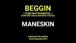 Maneskin - Beggin ( NO BACKING VOCALS with LYRICS )