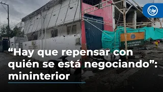 Mininterior por ataques en Cauca: “Hay que repensar con quién se está negociando”