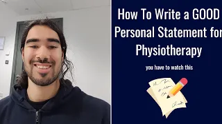 How to write a Personal Statement for Physiotherapy | My Top 3 Tips