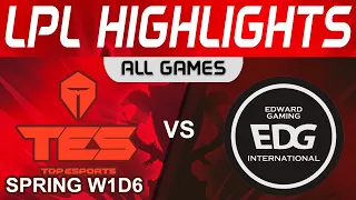 TES vs EDG Highlights ALL GAMES LPL Spring Split 2024 Top Esports vs EDward Gaming by Onivia