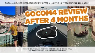 GOCOM4 HELMET INTERCOM REVIEW AFTER 4 MONTHS + VENICE GRAND CANAL MALL |  Mark and Ann