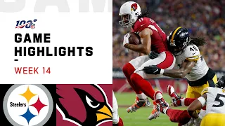 Steelers vs. Cardinals Week 14 Highlights | NFL 2019