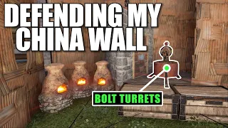 DEFENDING MY SOLO CHINA WALL BASE FROM A CLAN | Solo Rust (4 of 4)