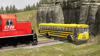 Trains vs Cars – BeamNG.Drive