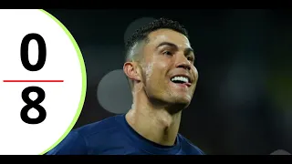 Cristiano RONALDO Hat Trick AGAIN Abha vs Al Nassr 0 8 Highlights & Goals 2024