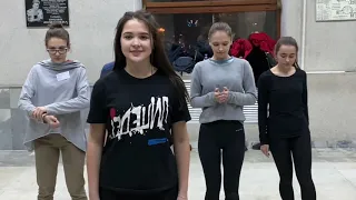 Репетиция приветствия команды физКВН лефчфака-2019