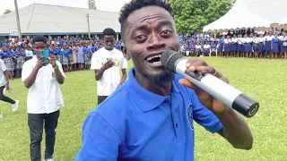 Kwadwo Nkansah Storms St’ Monicas with his massive Performance, One student one pen project with Dps