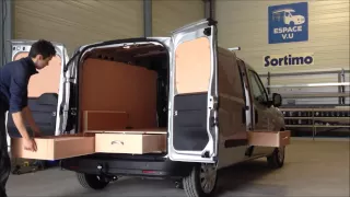Habillage bois double plancher tiroir pour combo cargo opel utilitaire par ESPACE VU Sarl 33370 Bord