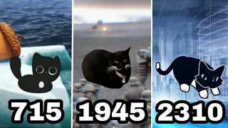 Maxwell the Cat Dance in Different years