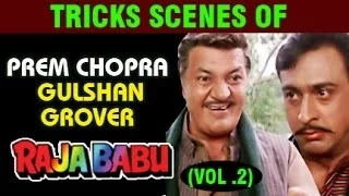 "Na Hi Tum Picha Chhodnewali Ho" Best Scenes of Prem Chopra & Gulshan Grover | Raja Babu - Vol 2