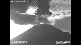 September 6/7, 2019 ~ Night of Minor Explosions ~ Popocatepetl Volcano, Mexico