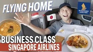 Singapore Airlines Business Class Food & Lounge Review | Singapore to Osaka, Japan