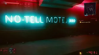 Cyberpunk 2077 - The Heist: Head To Room 204: Explore No-Tell Motel (Raytracing PC Gameplay) 2021