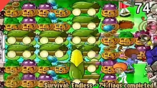 100 flags 30 secs - Plants vs Zombies Survival Endless