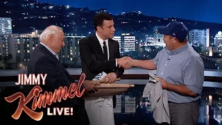 Jimmy Kimmel Surprises Hero Who Saved Man From Burning Building