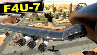 The best CAS fighter for its tier 🛩️  F4U-7 Corsair