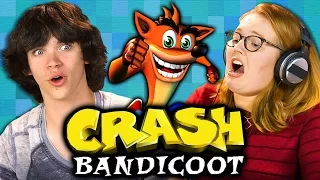 CRASH BANDICOOT (Original PlayStation) (Teens React: Retro Gaming)