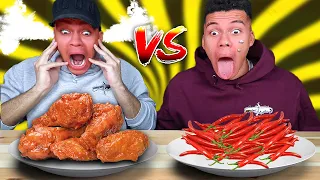 SCHARFES VS EXTREM SCHARFES ESSEN CHALLENGE !!! | Kelvin und Marvin