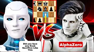 Stockfish BRILLIANTLY Sacrificed His Rook Against AlphaZero Chess | Chess Strategy | Gotham chess