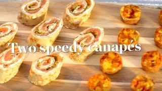 Two speedy canapé recipes ready in 30 minutes