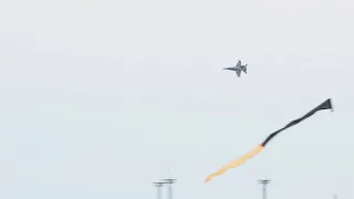 Royal Canadian Air Force CF-18 Hornet demo at Joint Base McGuire-Dix-Lakehurst Air Show 2018