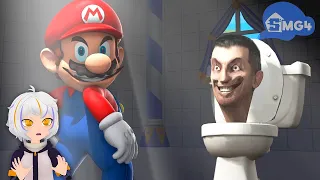 Mario VS Skibidi Toilet | ChuyMine REACCIONA a SMG4