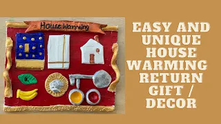 Housewarming return gift | Unique and Simple decor| Gruhapravesam decor/Return gift | Clay miniature
