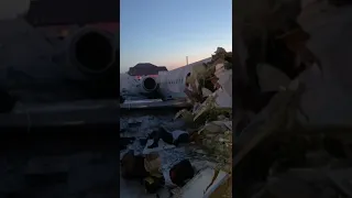 В Алматы разбился пассажирский самолет авиакомпании «Bek Air»  - 1