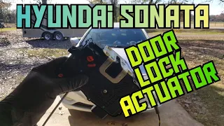 How to replace the door lock actuator & window regulator on a 2011-2015 Hyundai Sonata Kia Optima